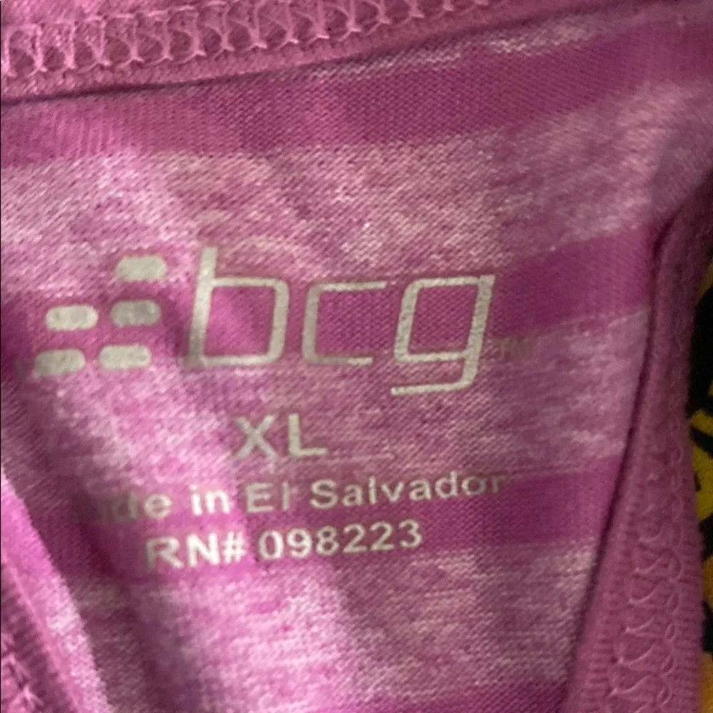 BCG Pink Sleeveless Racerback Tank Top - Picture 2 of 7